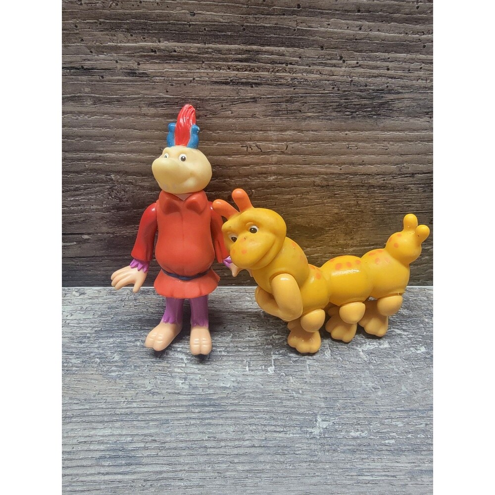 Vintage Teddy Ruxpin Grubby & Grunge Action Figure Lot of 2 Alchemy 1986 (T2)